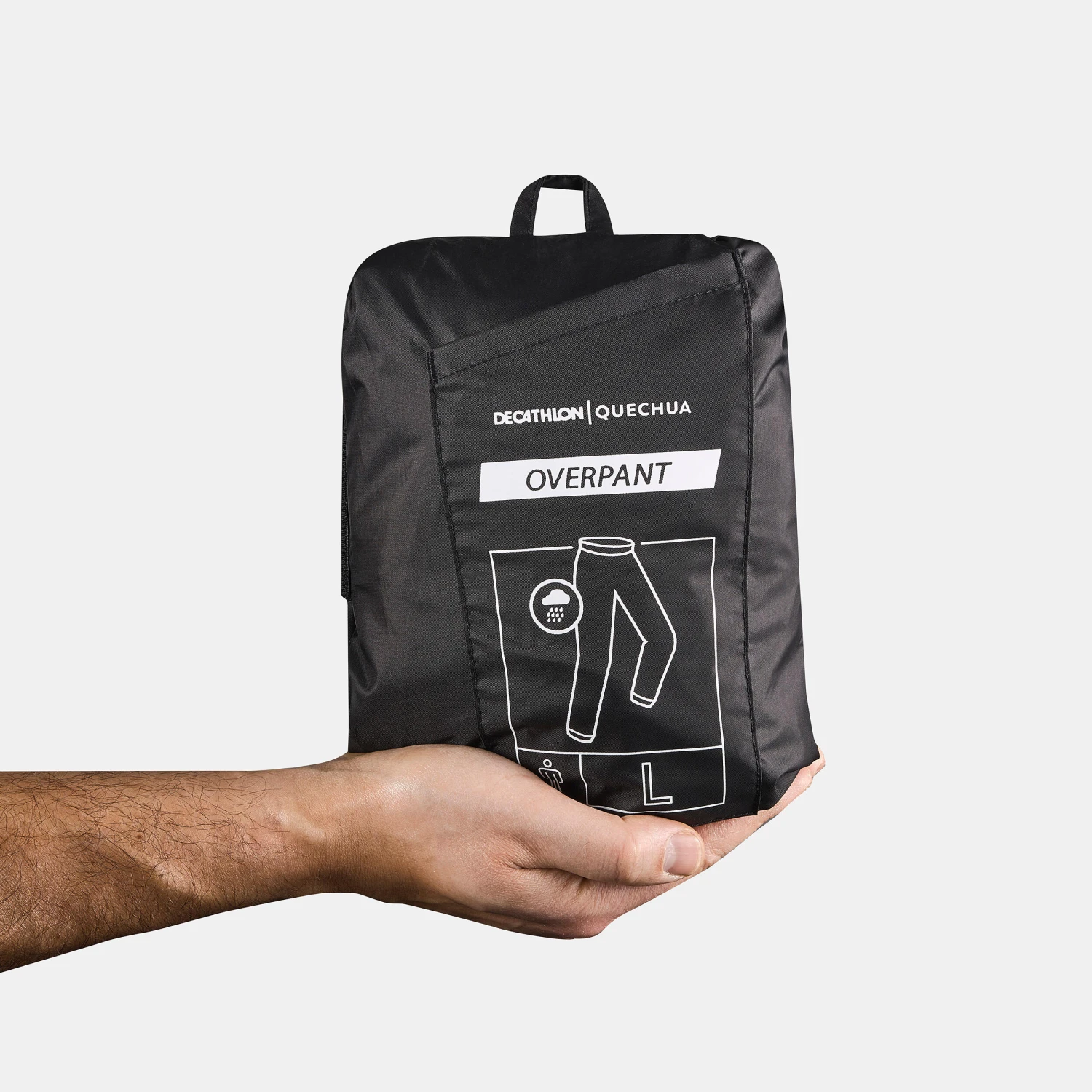 Quechua Men's Waterproof Hiking Over Trousers - Image 2