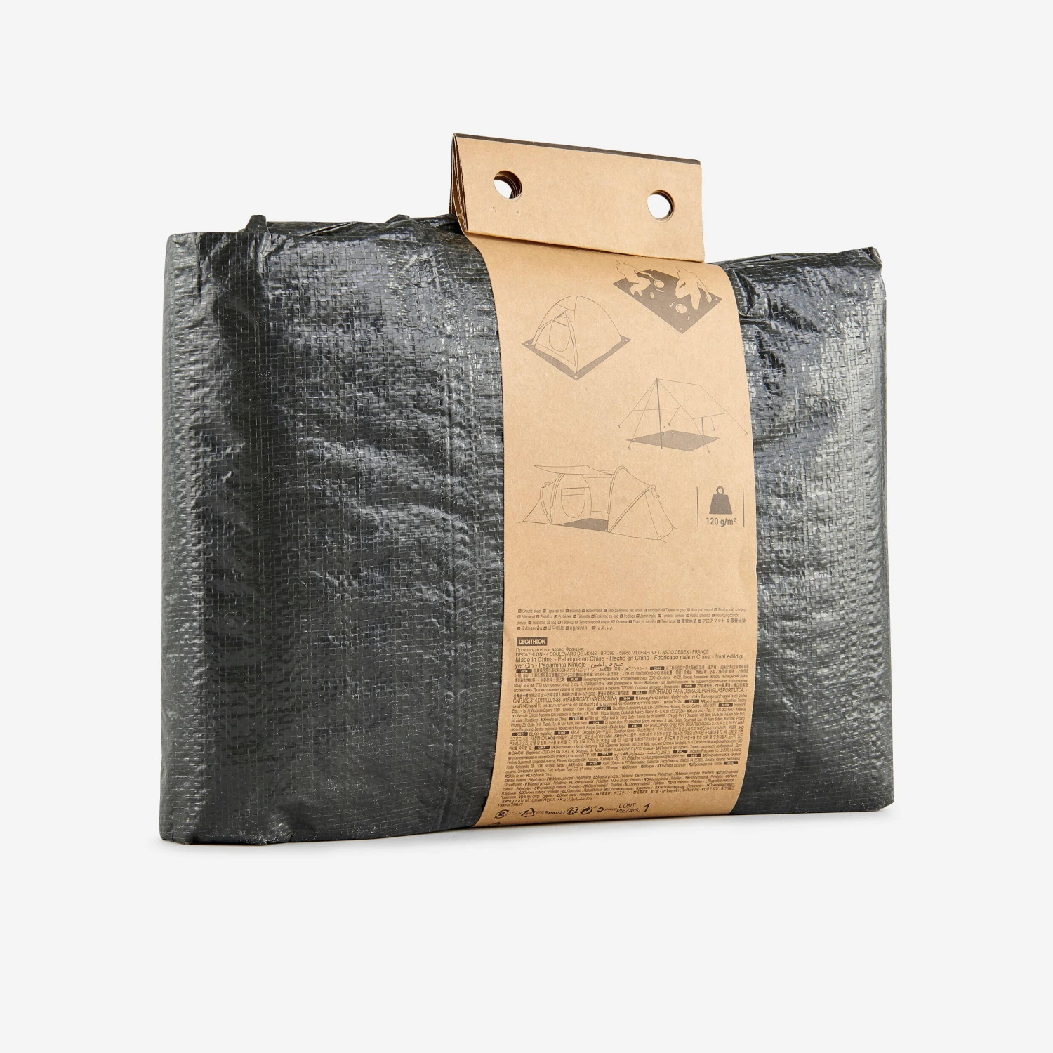 Quechua 3x4 Metres Waterproof Groundsheet For Camping Trips - Image 3