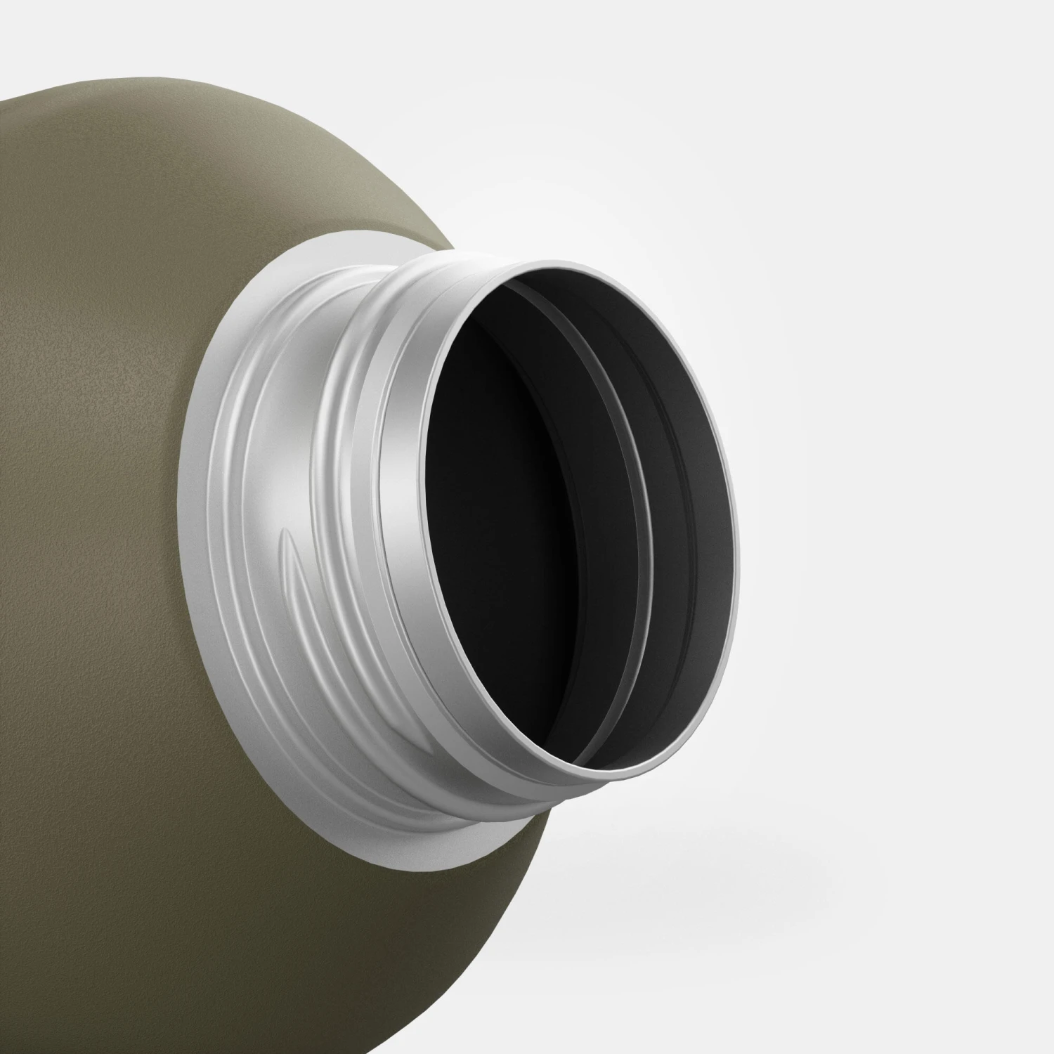 Quechua Stainless Steel Hiking Flask With Screw Cap MH100 1.5 L Khaki - Image 7