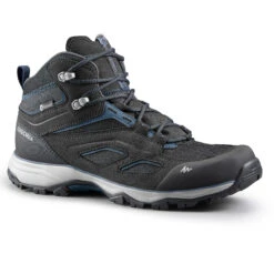 Quechua Men's Waterproof Mountain Walking Shoes - MH100 Mid