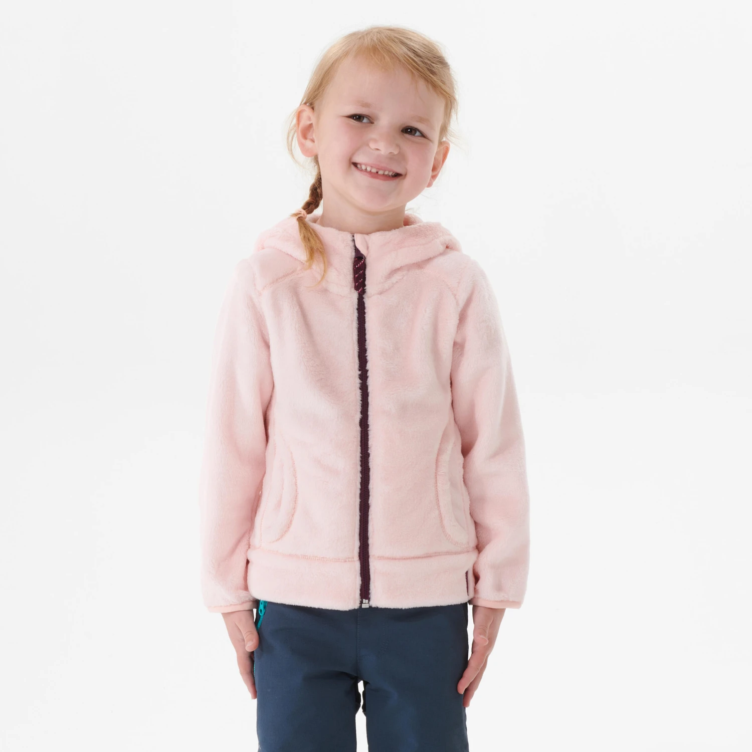 Quechua Kids’ Warm Hiking Fleece Jacket - MH500 Aged 2-6 - Image 3