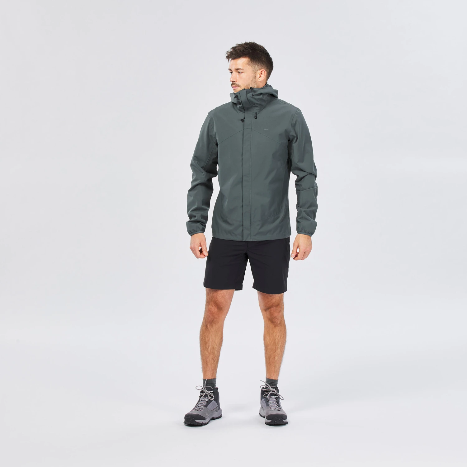 Quechua Men's Hiking Lightweight Waterproof Jacket MH150 - Image 15