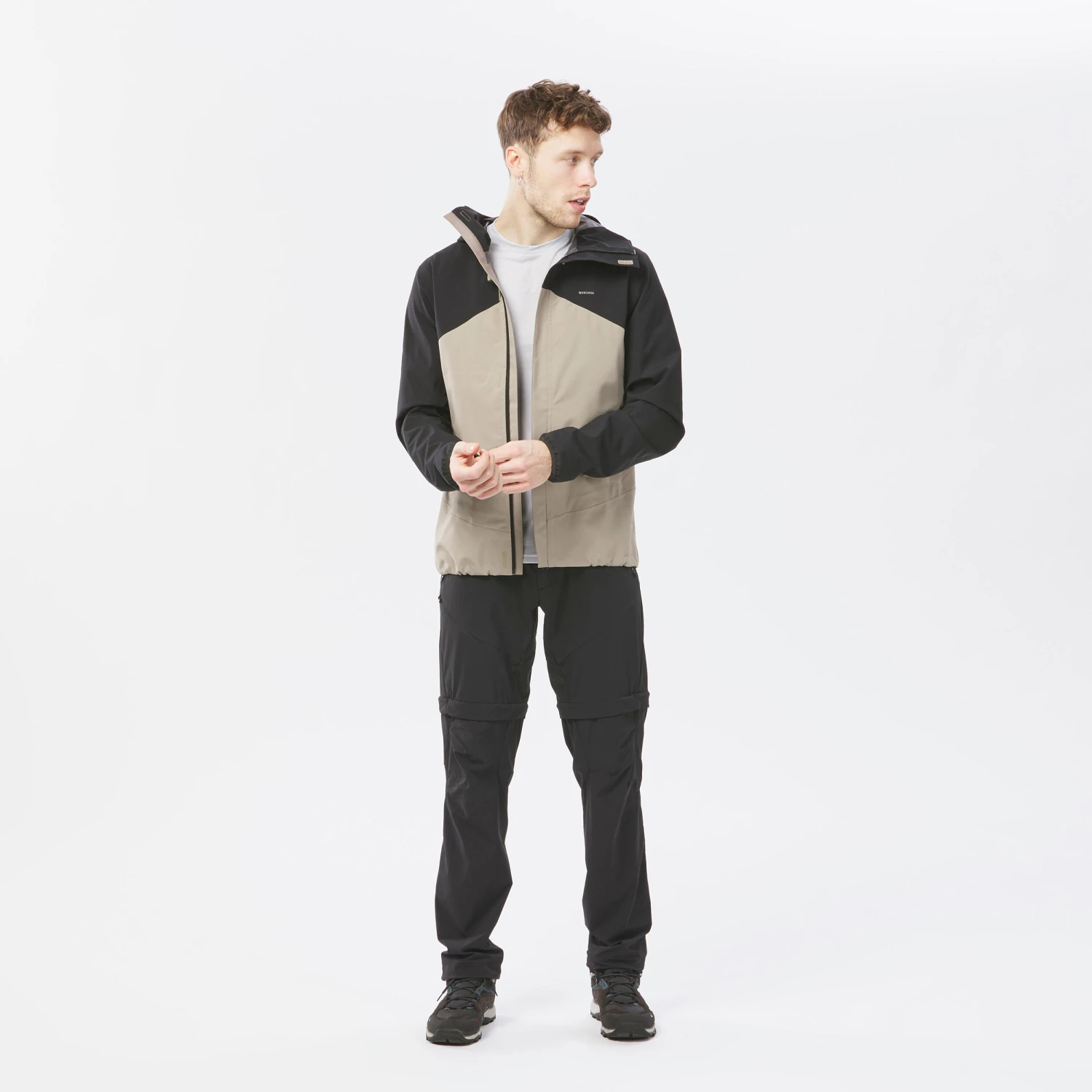 Quechua Men's Hiking Lightweight Waterproof Jacket MH150 - Image 3