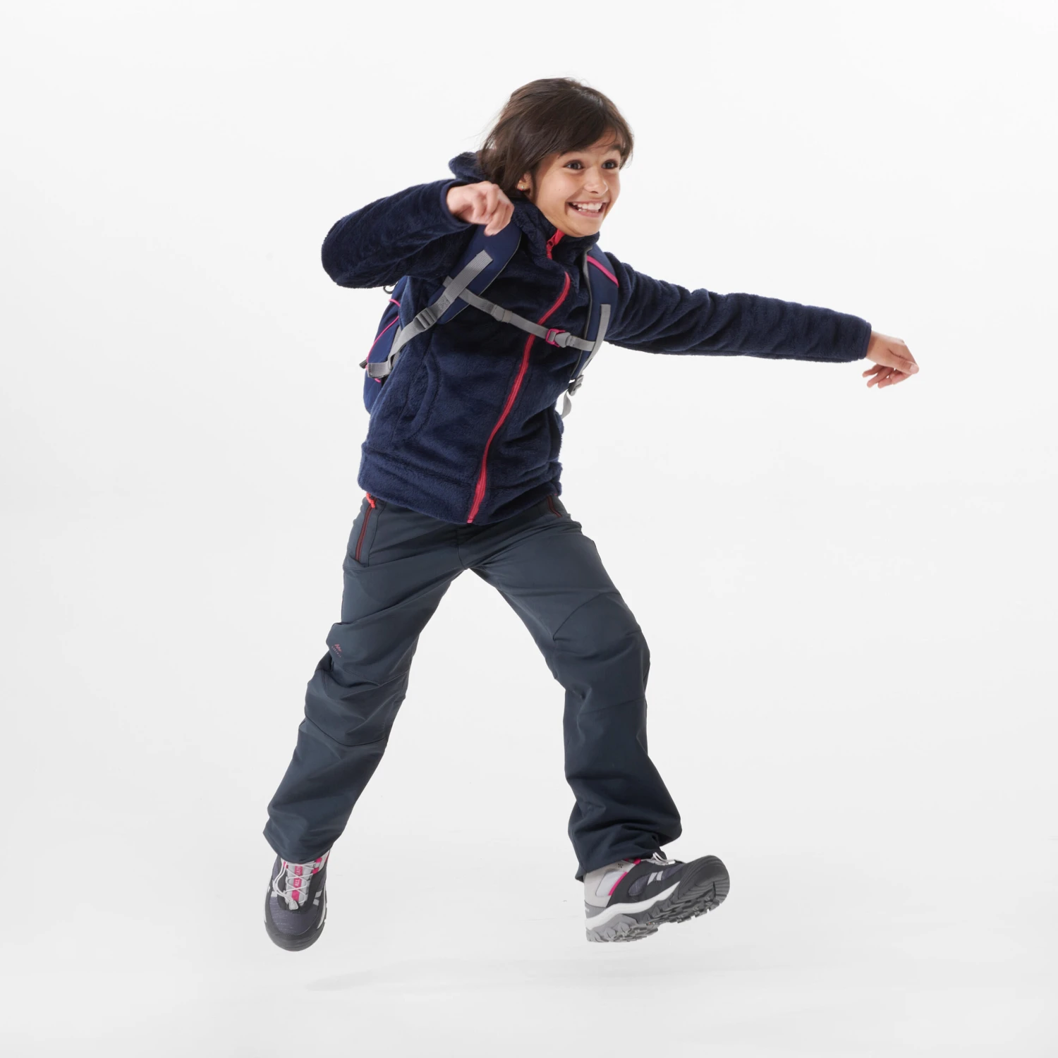 Quechua Kids’ Warm Hiking Fleece Jacket - MH500 Aged 7-15 - Image 2