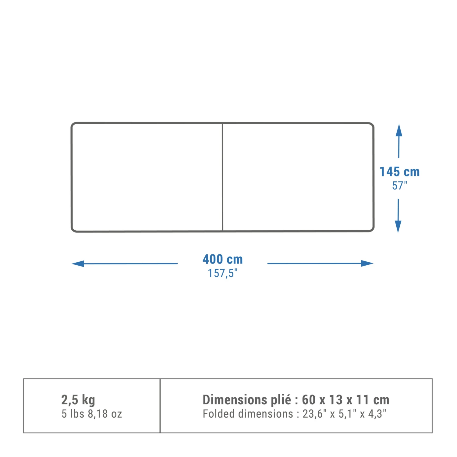Quechua CAMPING WINDBREAK - 4 X 1.45 METRES - Image 2