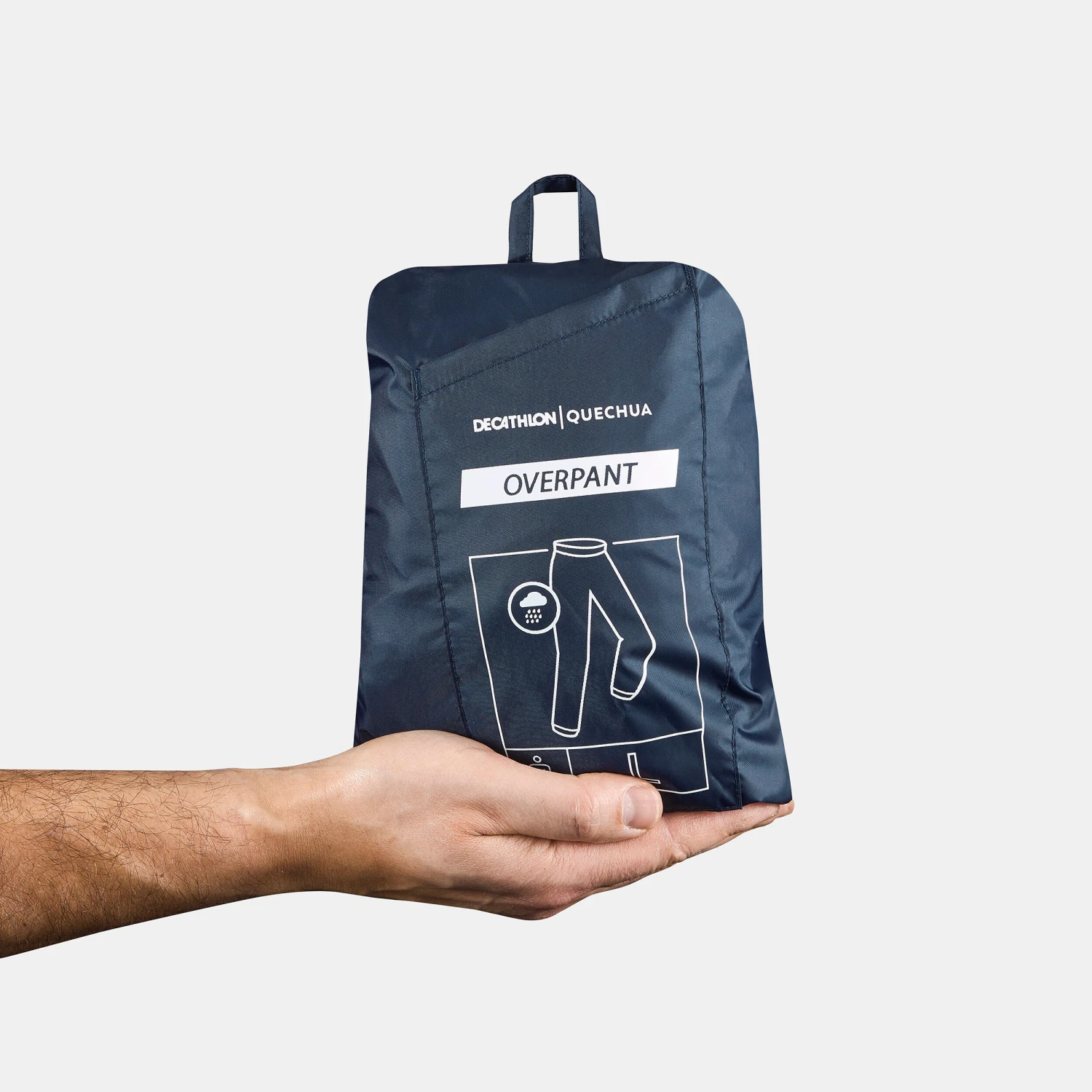 Quechua Men's Waterproof Hiking Over Trousers - Image 5