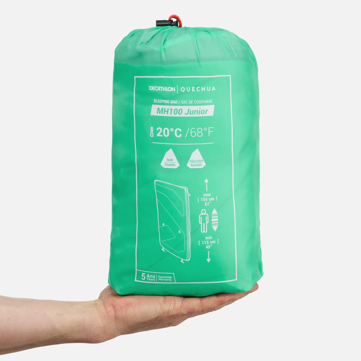 Quechua KIDS’ SLEEPING BAG MH100 20°C - Image 4