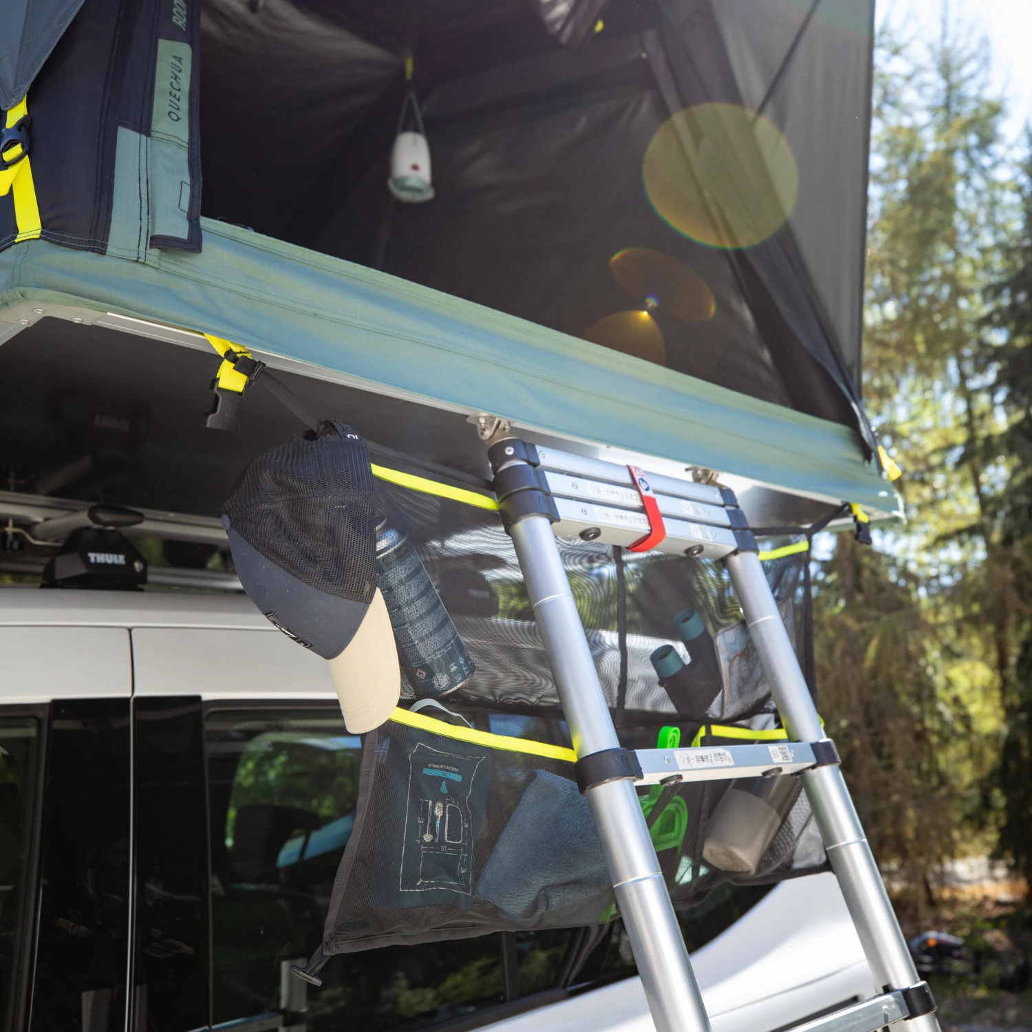 Quechua INFLATABLE ROOF TENT MH900 FRESH & BLACK 2 PERSON - Image 9