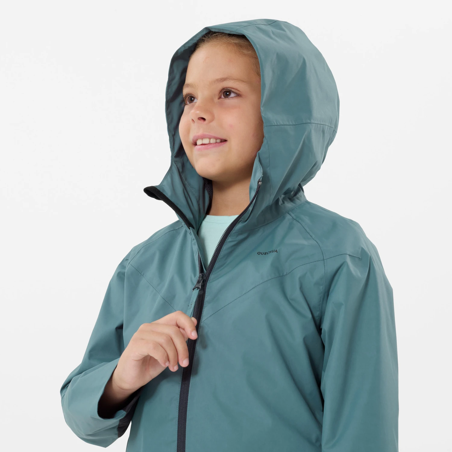 Quechua Kids’ Hiking Waterproof Jacket MH500 7-15 Years - Image 6