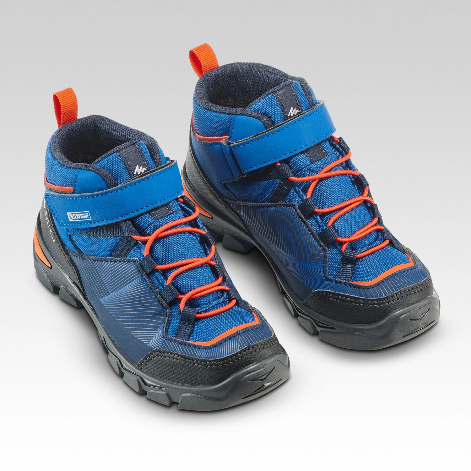 Quechua Kids' Waterproof Walking Shoes - MH120 MID Blue - Size Jr. 10 - Image 3