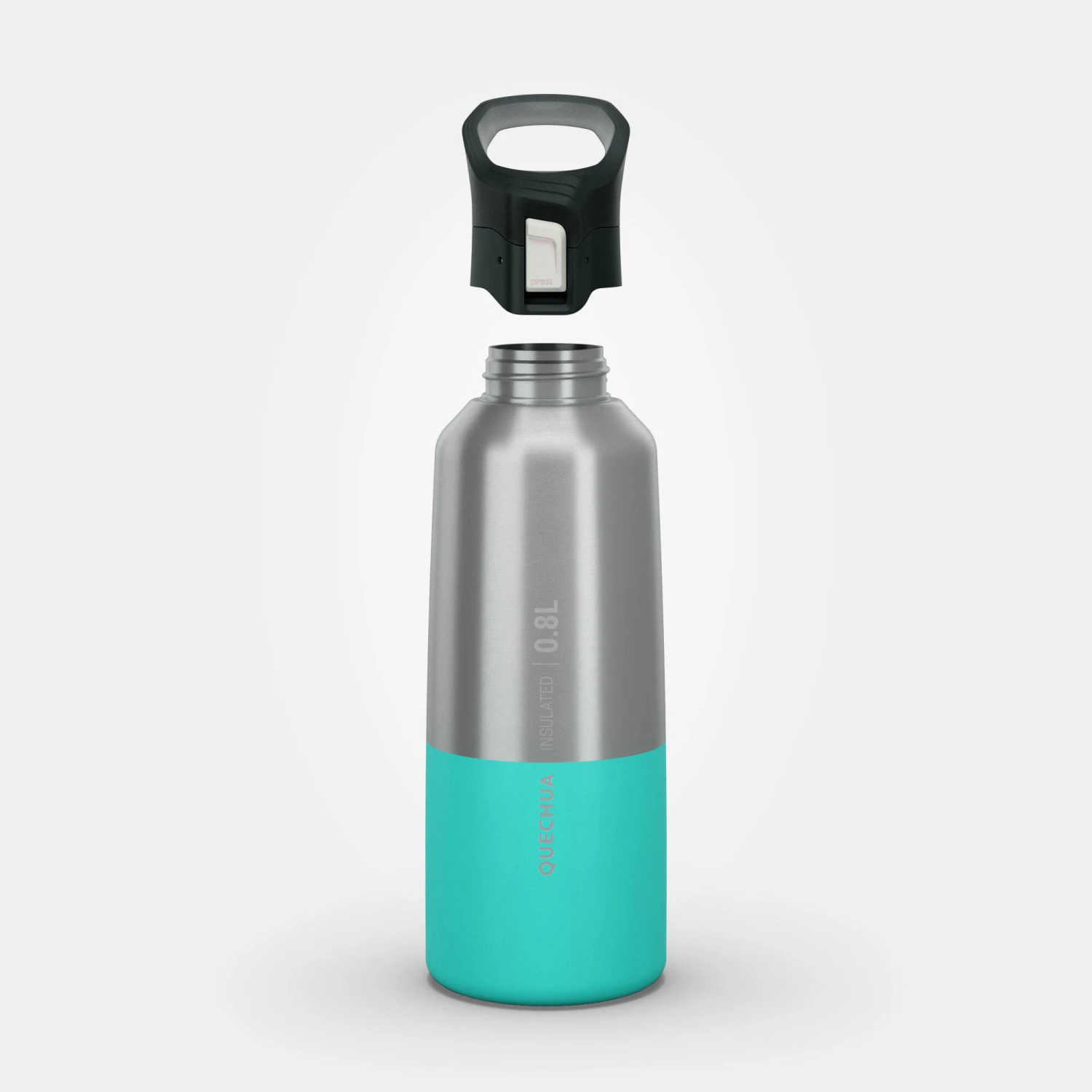 Quechua Isothermal Stainless Steel Hiking Flask MH500 0.5 L Turquoise - Image 5