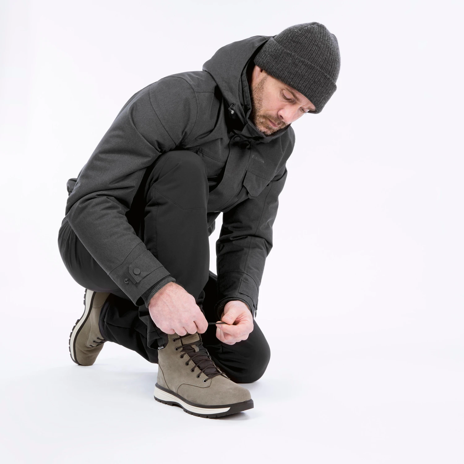 Quechua Men’s Warm And Waterproof Leather Hiking Boots - Image 8