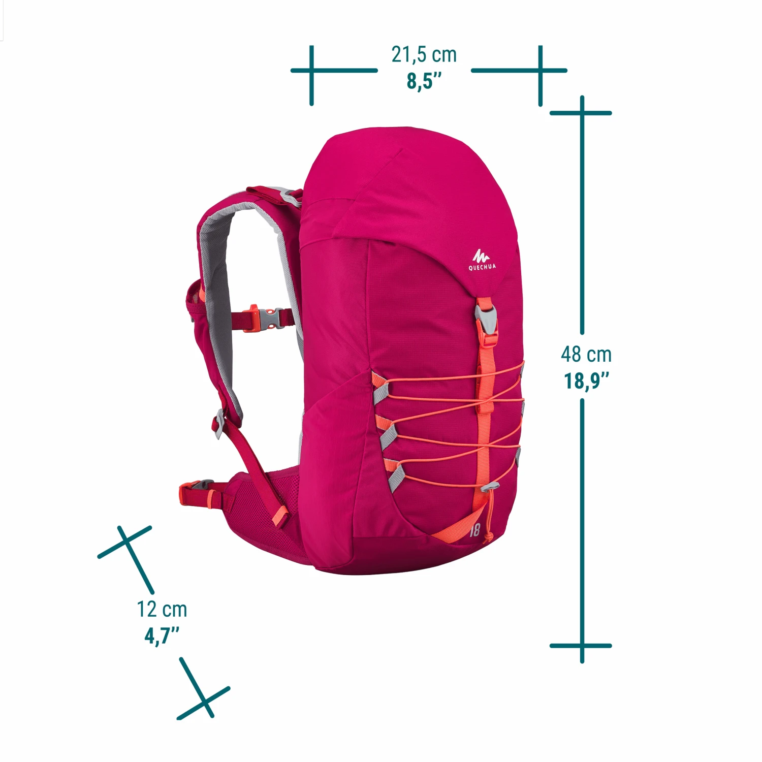 Quechua Kids' Hiking Backpack 18L - Image 2